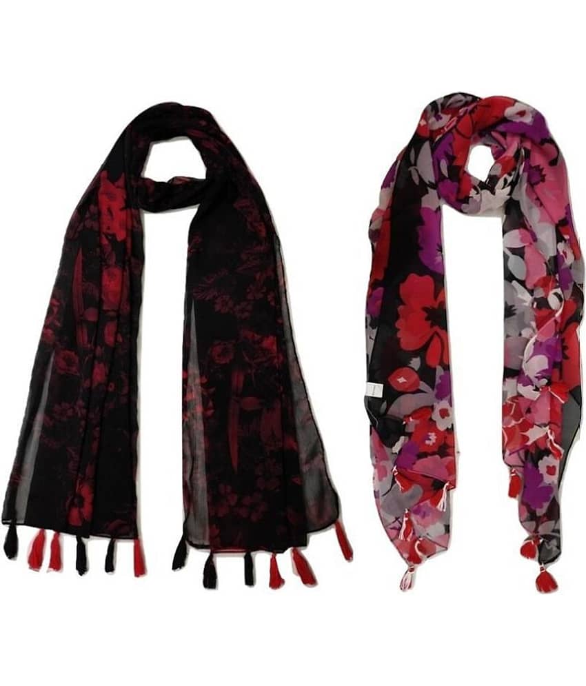 stolevilla Multi Printed Poly Cotton Yarn Stoles - Dupattas & Shawls | Buy online on ZillyBuy