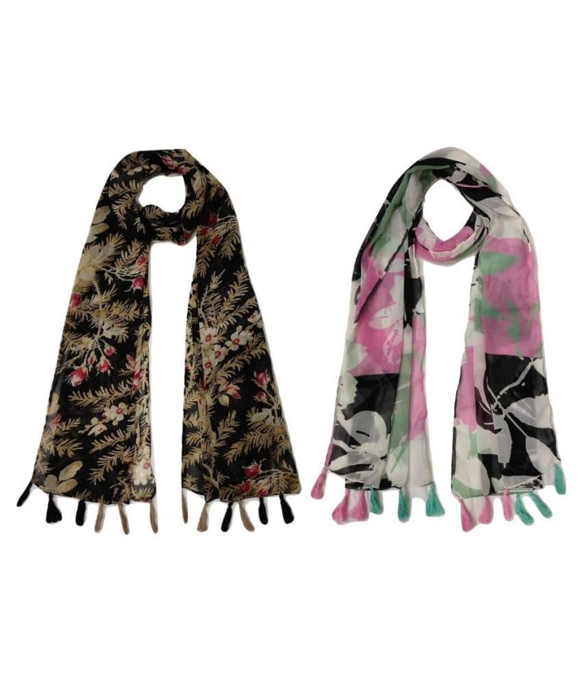 stolevilla Multi Printed Poly Cotton Yarn Stoles - Dupattas & Shawls | Buy online on ZillyBuy