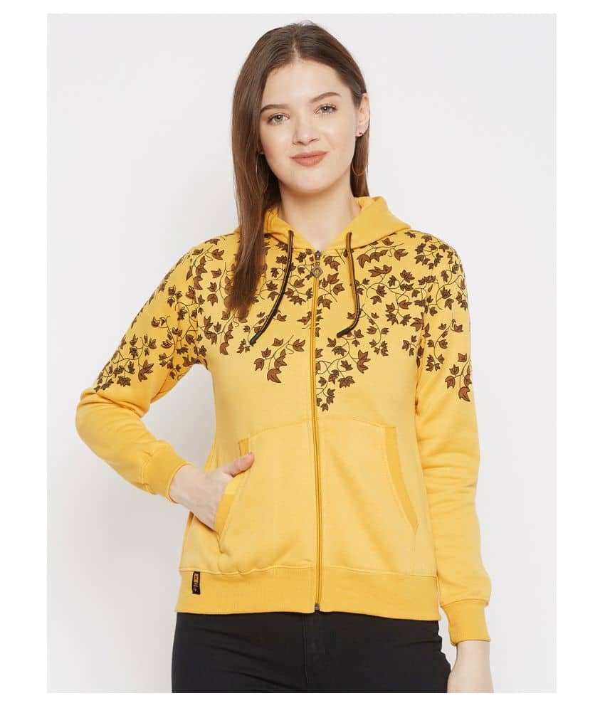 First Krush Fleece Yellow Hooded Sweatshirt