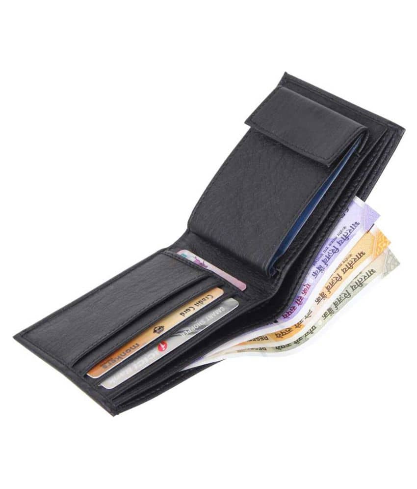 Loopa PU Black Fashion Regular Wallet - Handbags | Buy online on ZillyBuy