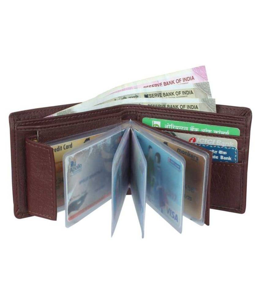     			Loopa - Brown PU Men's Money Clipper ( Pack of 1 )