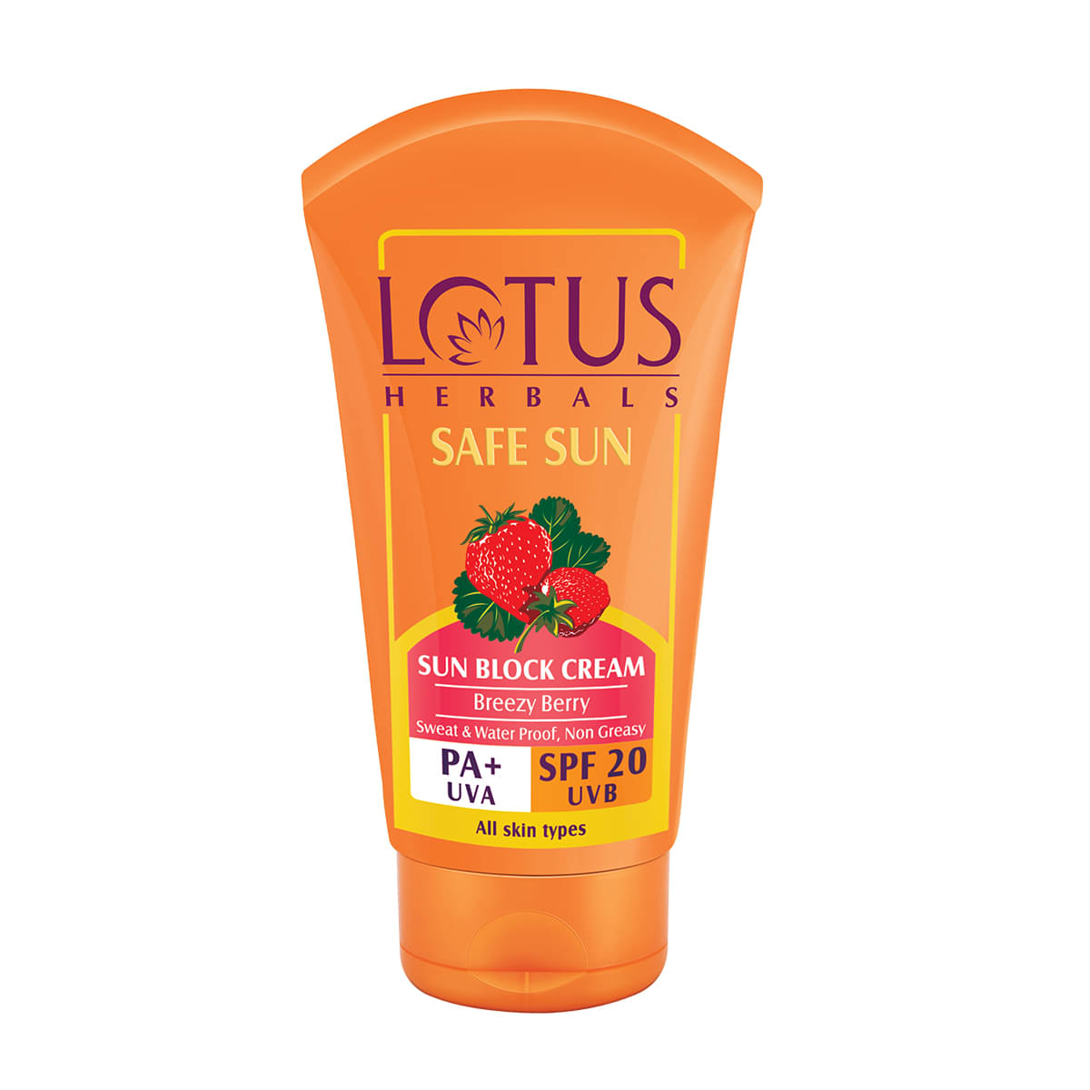     			Lotus Herbals Safe Sun Sun Block Cream Pa+ Spf,20 100G