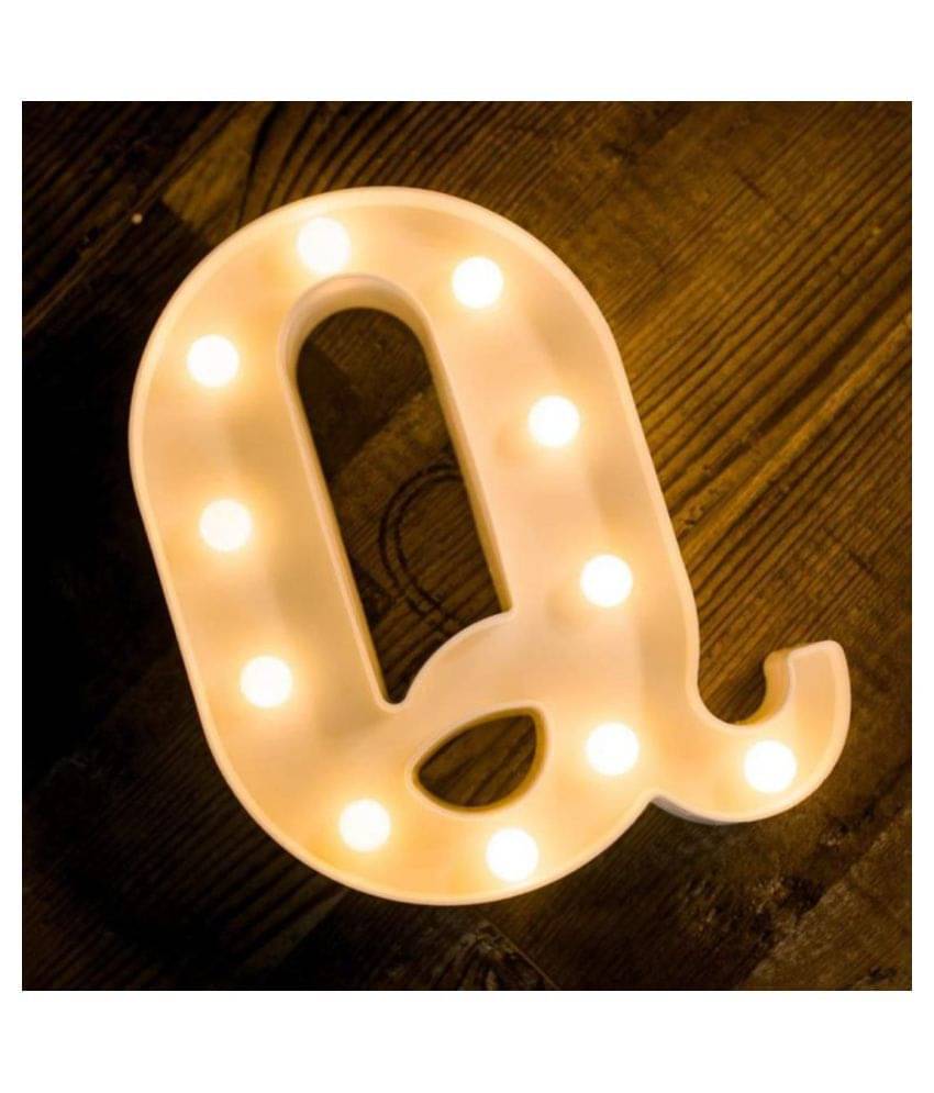     			MIRADH LED Marquee Letter Light,(Letter-Q) LED Strips