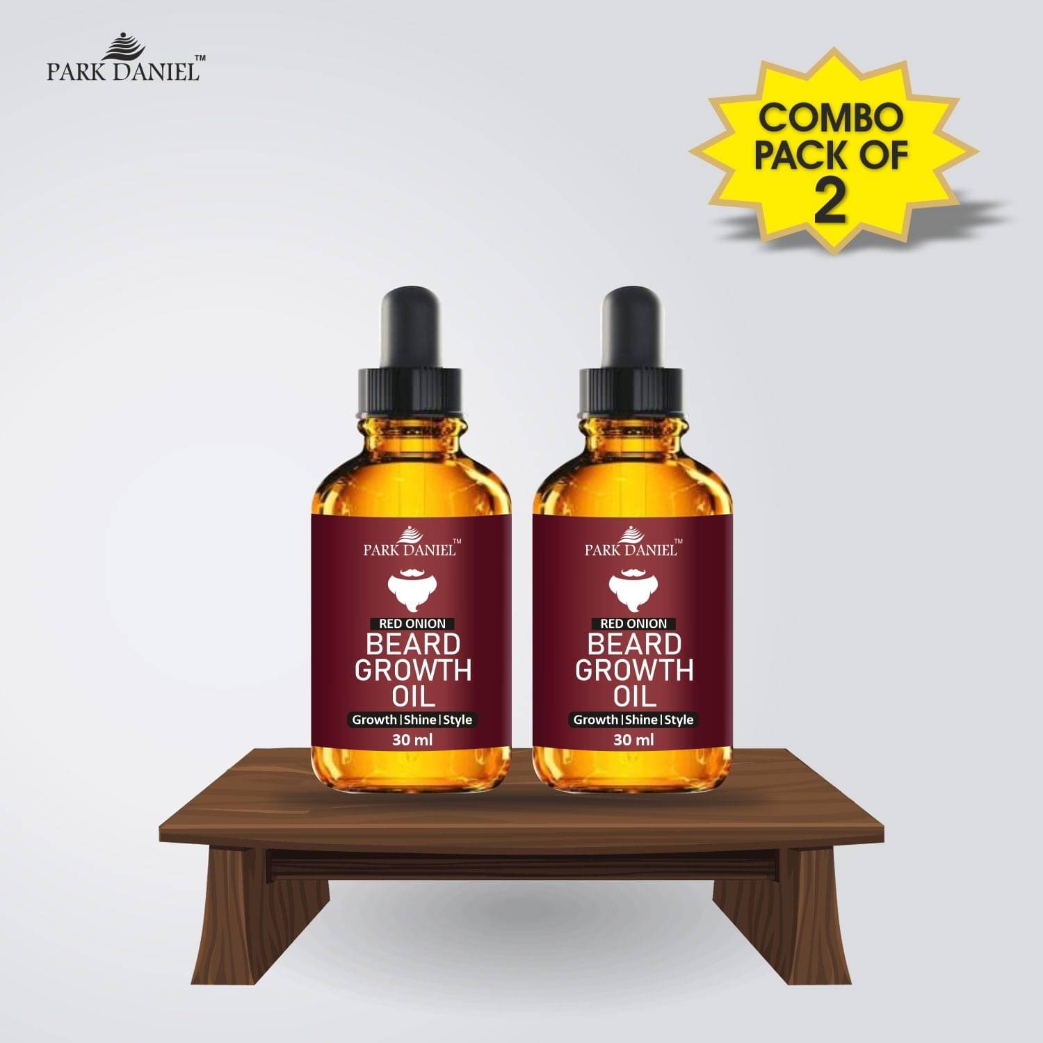 Park Daniel Red Onion Beard Oil (Growth) 30 ml Pack of 2 Park Daniel Red Onion Beard Oil (Growth) 30 ml Pack of 2