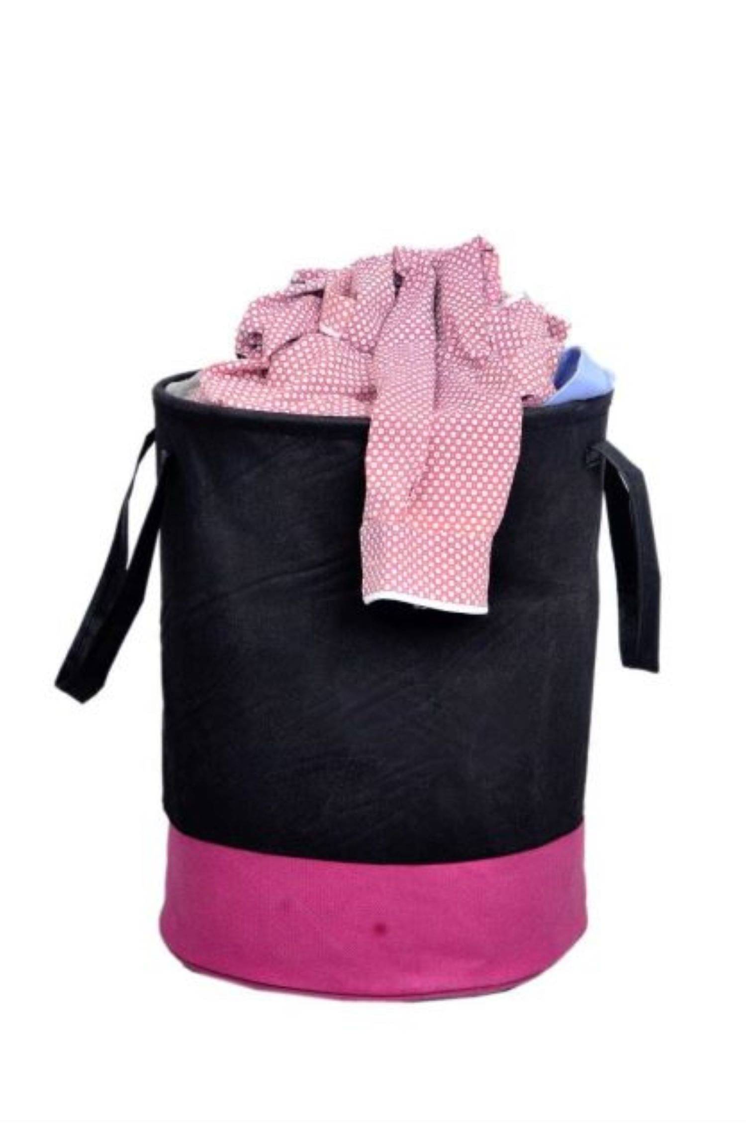 SH. NASIMA Laundry Bag Waterproof Non Woven 45L Capacity Black     			SH. NASIMA Laundry Bag Waterproof Non Woven 45L Capacity Black