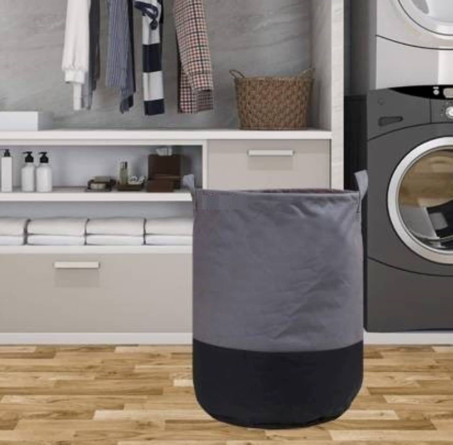 SH. NASIMA Laundry Bag Waterproof Non Woven 45L Capacity Maroon
