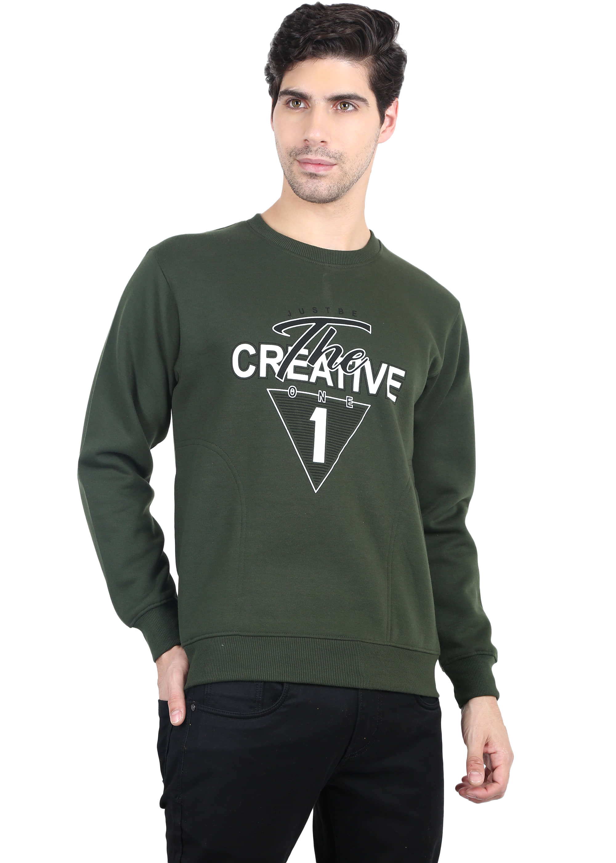 Zeffit Olive Sweatshirt Pack of 1