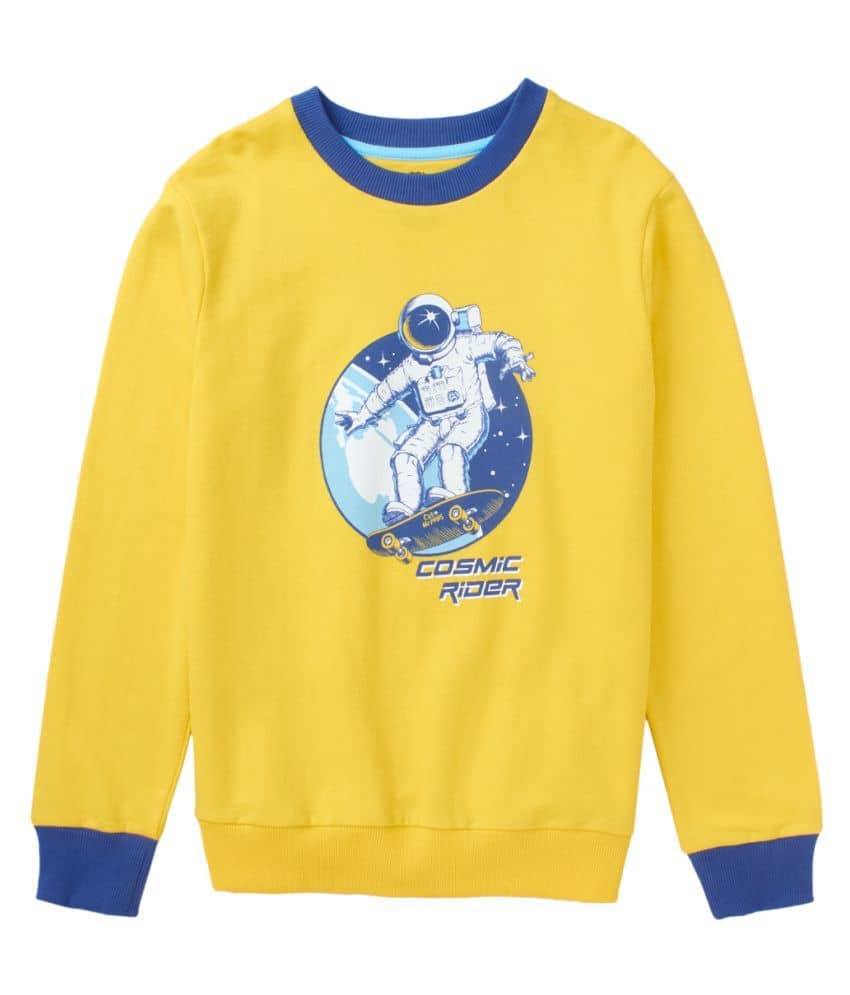 Cub Mcpaws Pack of 1 Boys Sweatshirt ( Yellow )