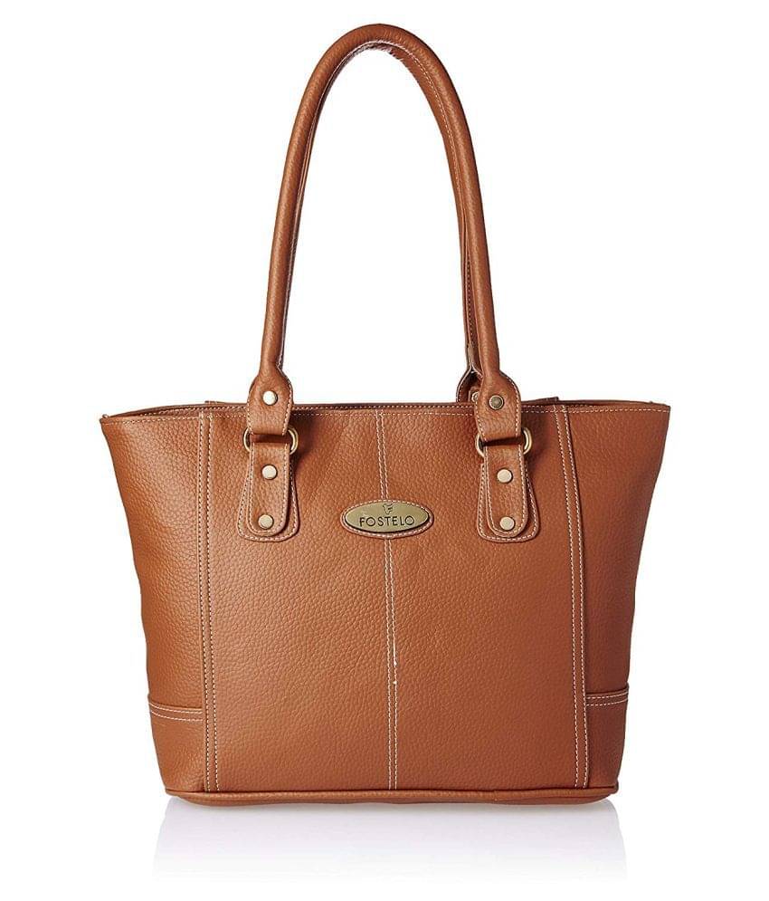     			Fostelo - Tan  PU Shoulder Bag