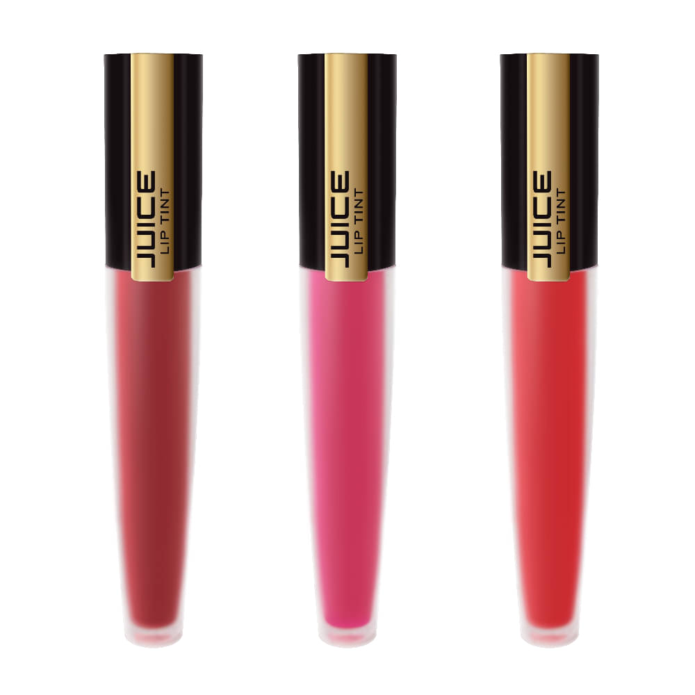     			Juice BURGUNDY, RED, PINK_WATERPROOF Liquid Lipstick M-41, M-24, M-85 Multi Pack of 3 12 mL