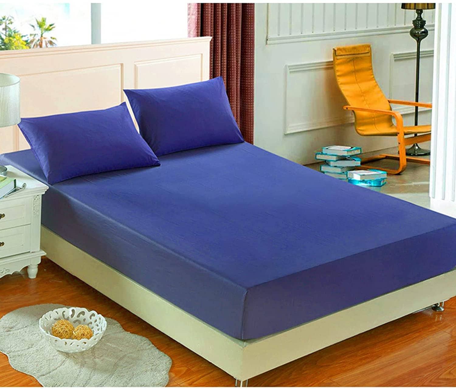House Of Quirk Polyester Queen Bed Sheet with Two Pillow Covers ( 200 cm x 180 cm )
