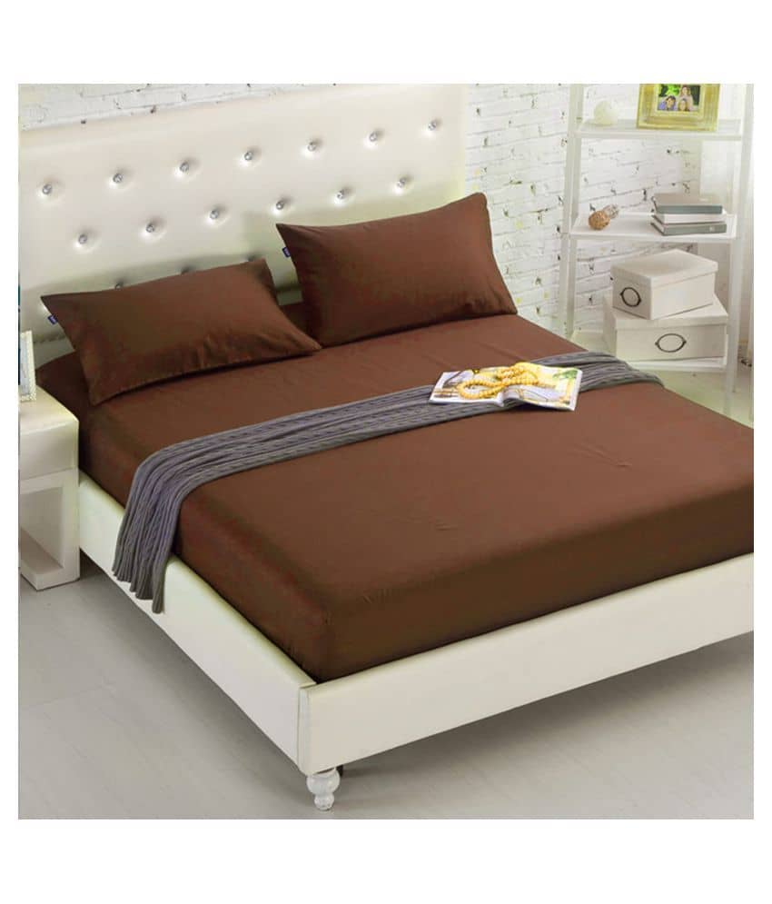 House Of Quirk Polyester Queen Bed Sheet with Two Pillow Covers ( 200 cm x 180 cm )