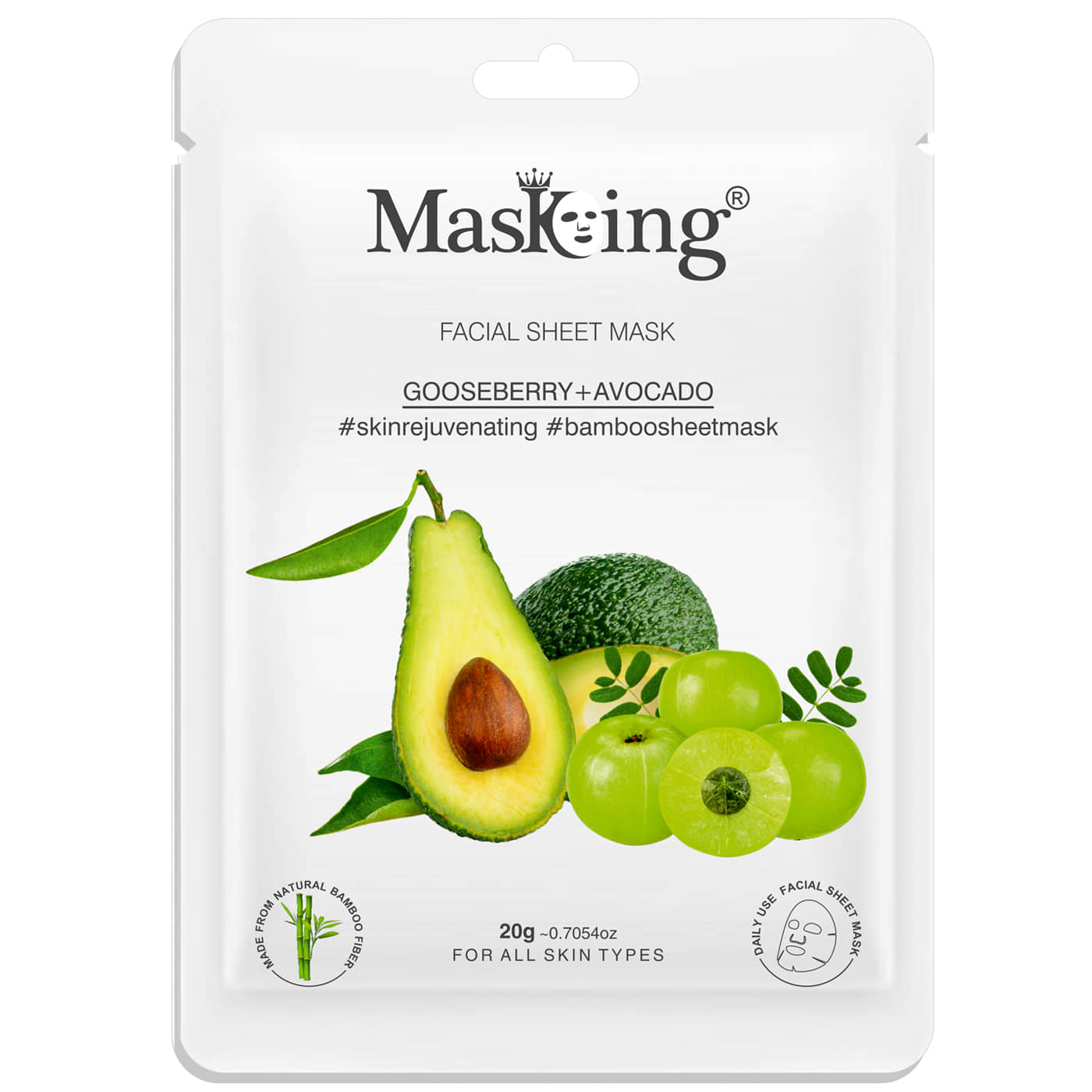 Masking - Radiant Glow Sheet Mask for All Skin Type ( Pack of 1 )