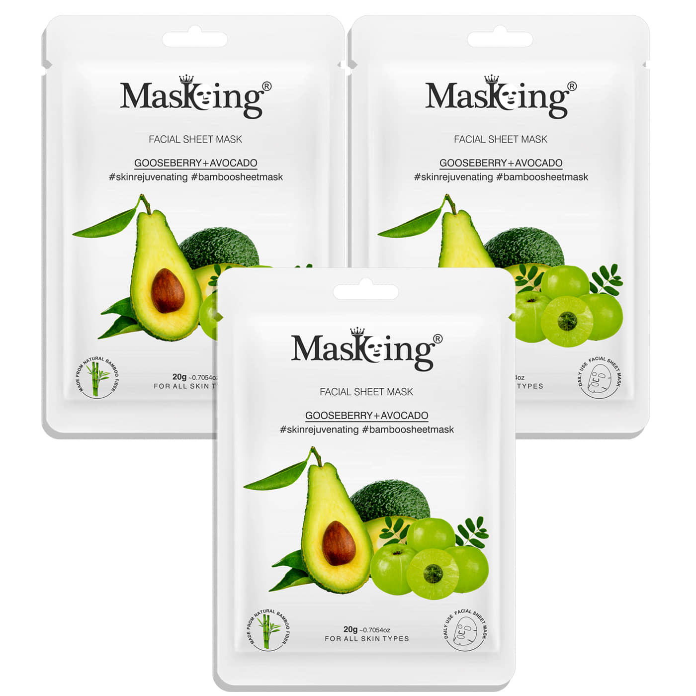 Masking - Radiant Glow Sheet Mask for All Skin Type ( Pack of 1 )