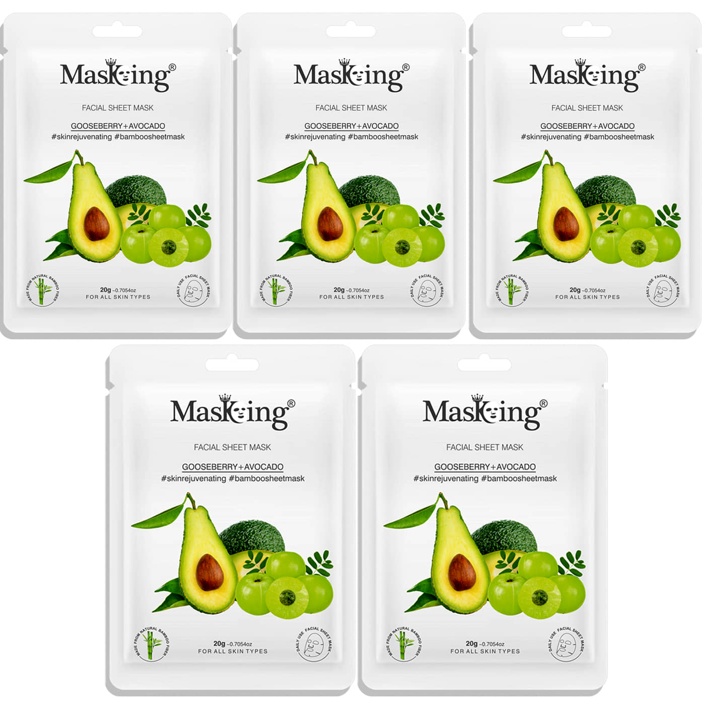 Masking - Radiant Glow Sheet Mask for All Skin Type ( Pack of 1 )