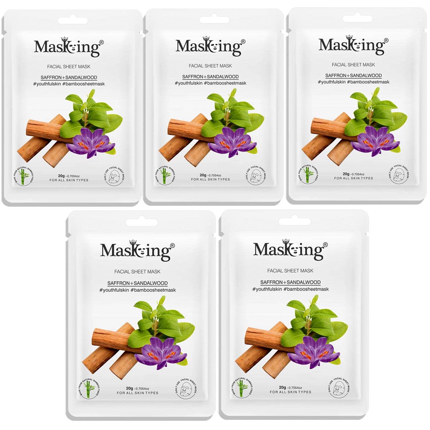 Masking - Radiant Glow Sheet Mask for All Skin Type ( Pack of 1 )