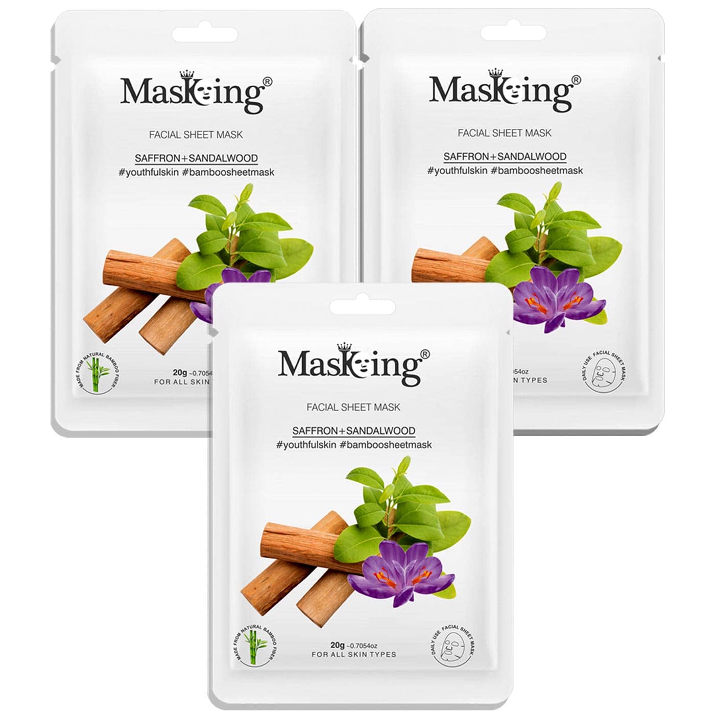 Masking - Radiant Glow Sheet Mask for All Skin Type ( Pack of 1 )