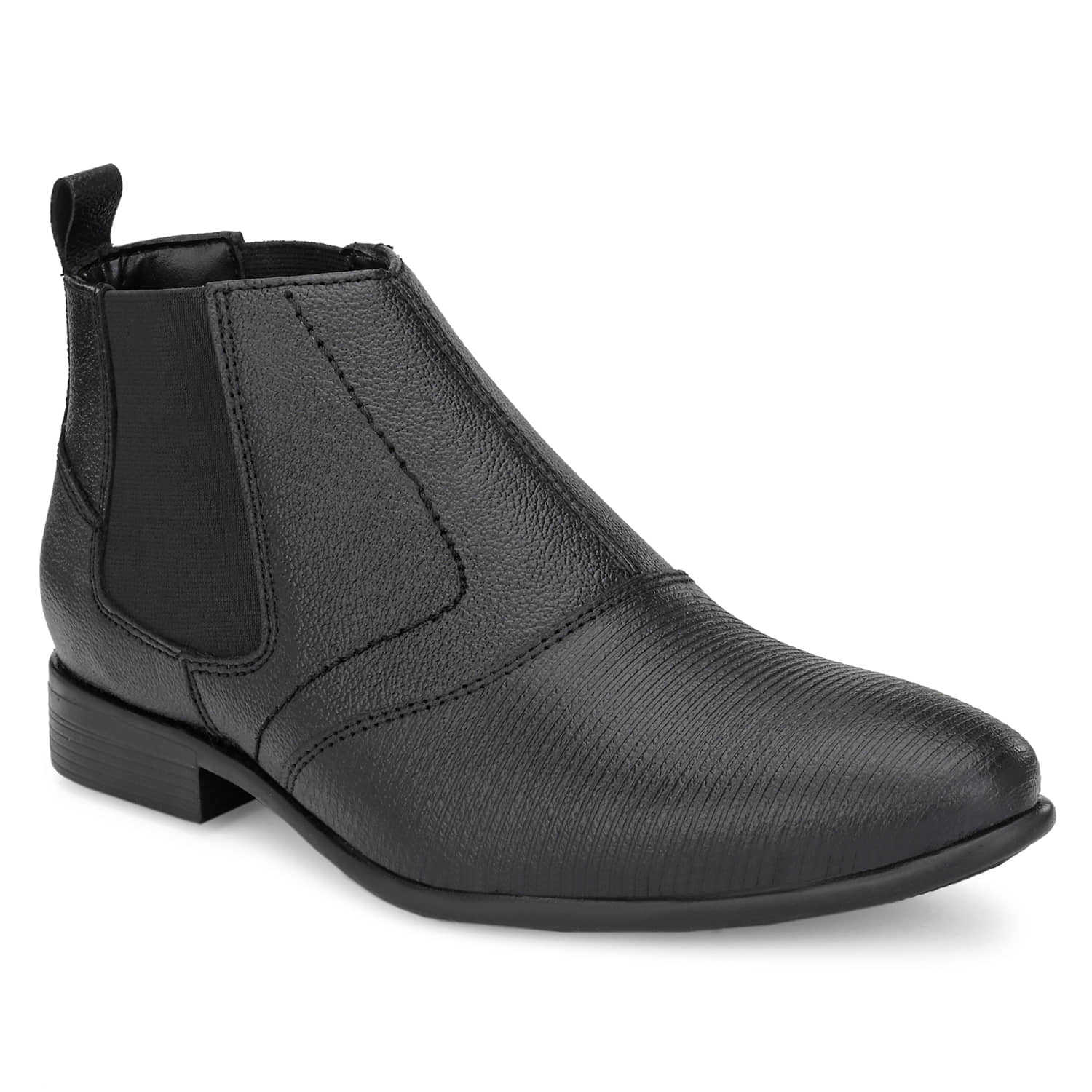 SOFTIO Boy's Black Genuine Leather Slip On Formal Boot - Casual Shoes | Buy online on ZillyBuy