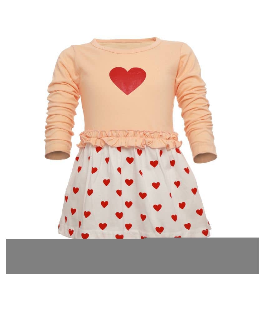 CATCUB Cotton For Girls ( Pack of 1 , Peach )