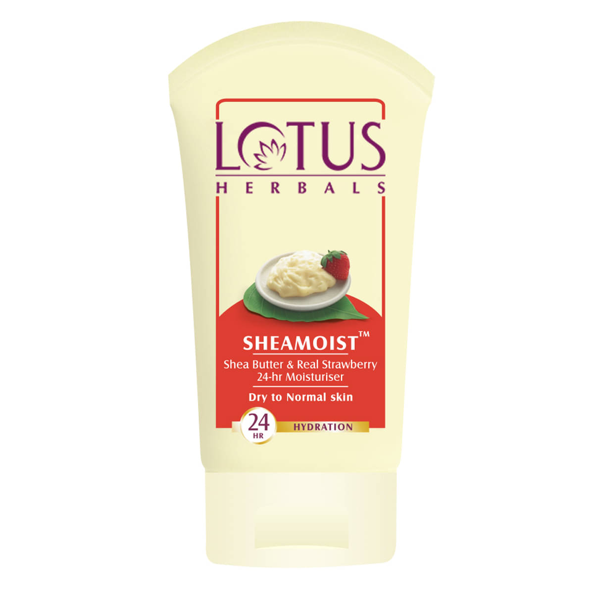     			Lotus Herbals Sheamoist Shea Butter & Real Strawberry 24Hr Moisturiser , Hydrating , 60G