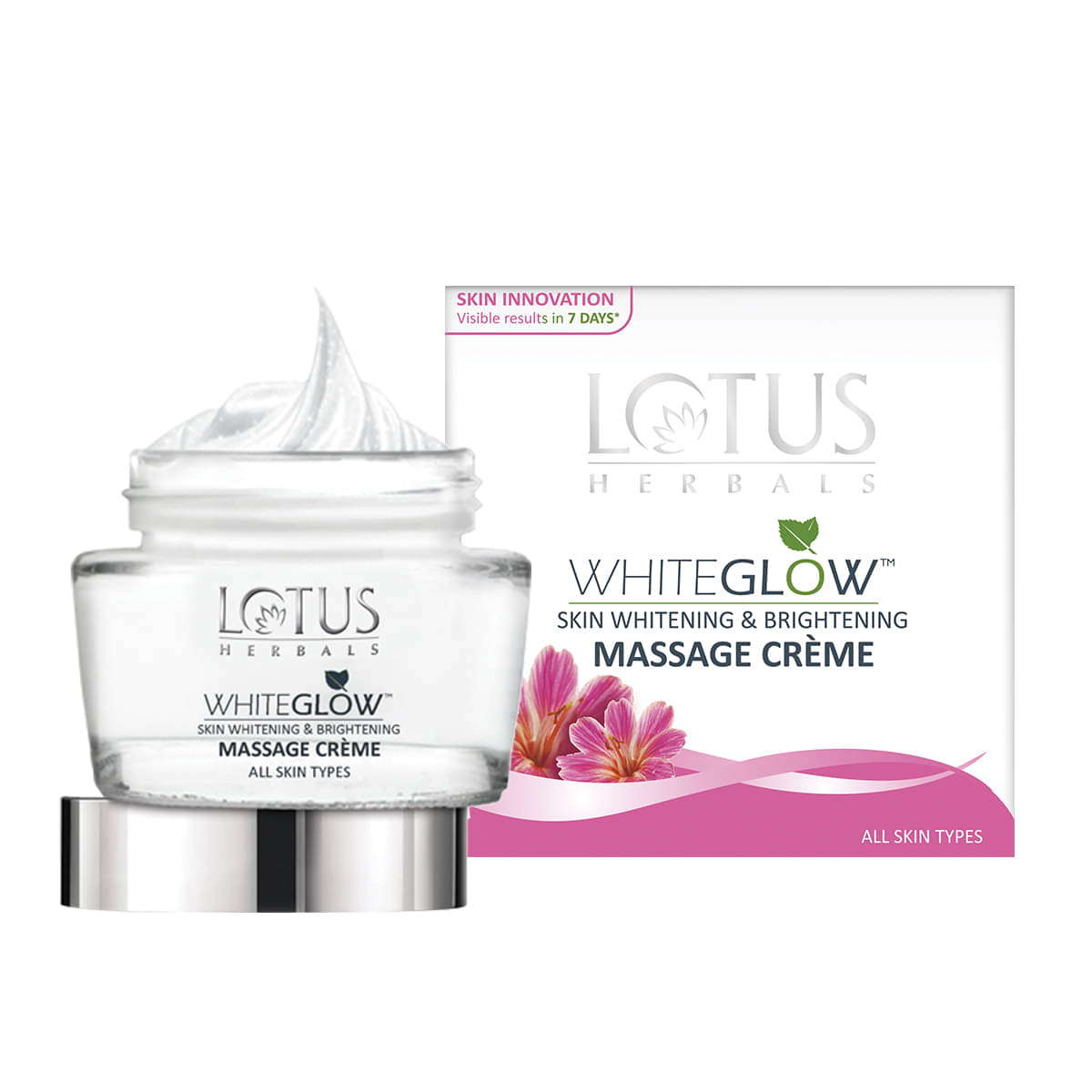     			Lotus Herbals Whiteglow Skin Whitening & Brightening Massage Cream, 60G