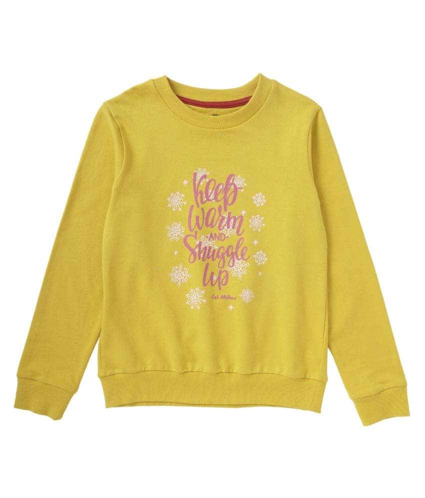     			Cub Mcpaws Girls Cotton Blend Sweatshirt ( Yellow )