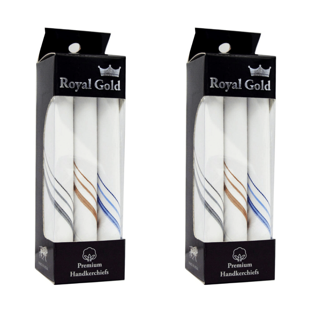     			royal mart 6 Piece Colour 15 Inch Complete Face Cover Handkerchief Men's Cotton Striped | Comfortable and Convenient for long hours | Multi Colour | ["Multicolor"] Handkerchief (Pack of 6)