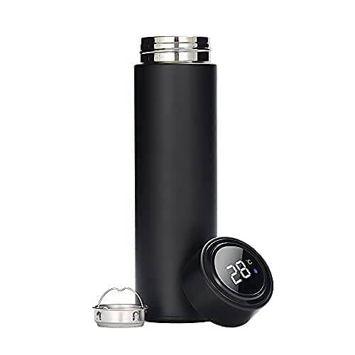     			LED Temperature Display Flask Bottle 500ml