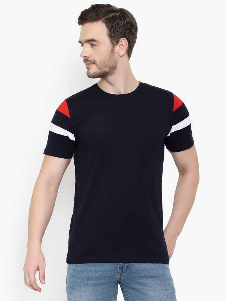     			Glito Pack of 1 Cotton Regular Fit Men's T-Shirt ( Blue )