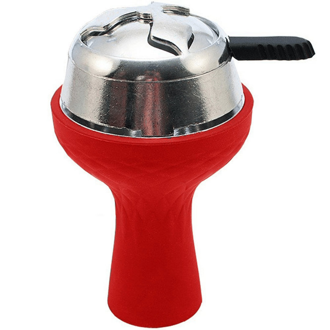     			HUB HOOKAH Red 20 cm Metal Chillum - Pack of 1