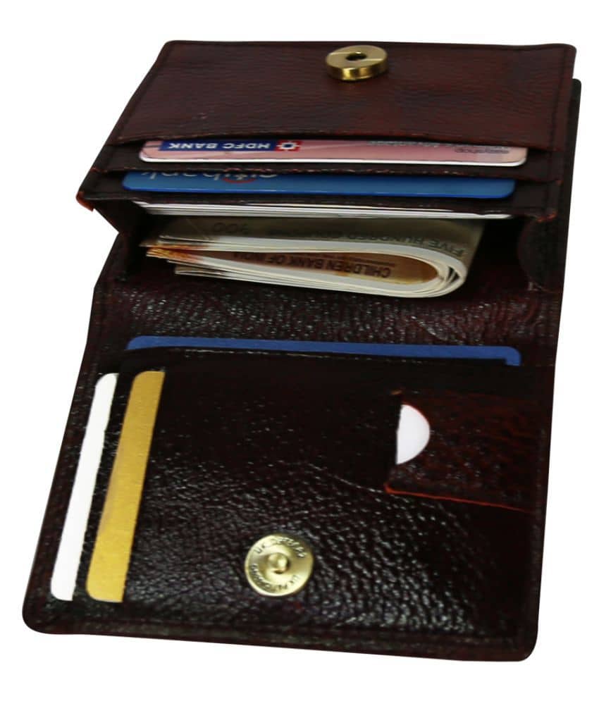 Style 98 Leather Brown Fashion Short Wallet - Handbags | Buy online on ZillyBuy