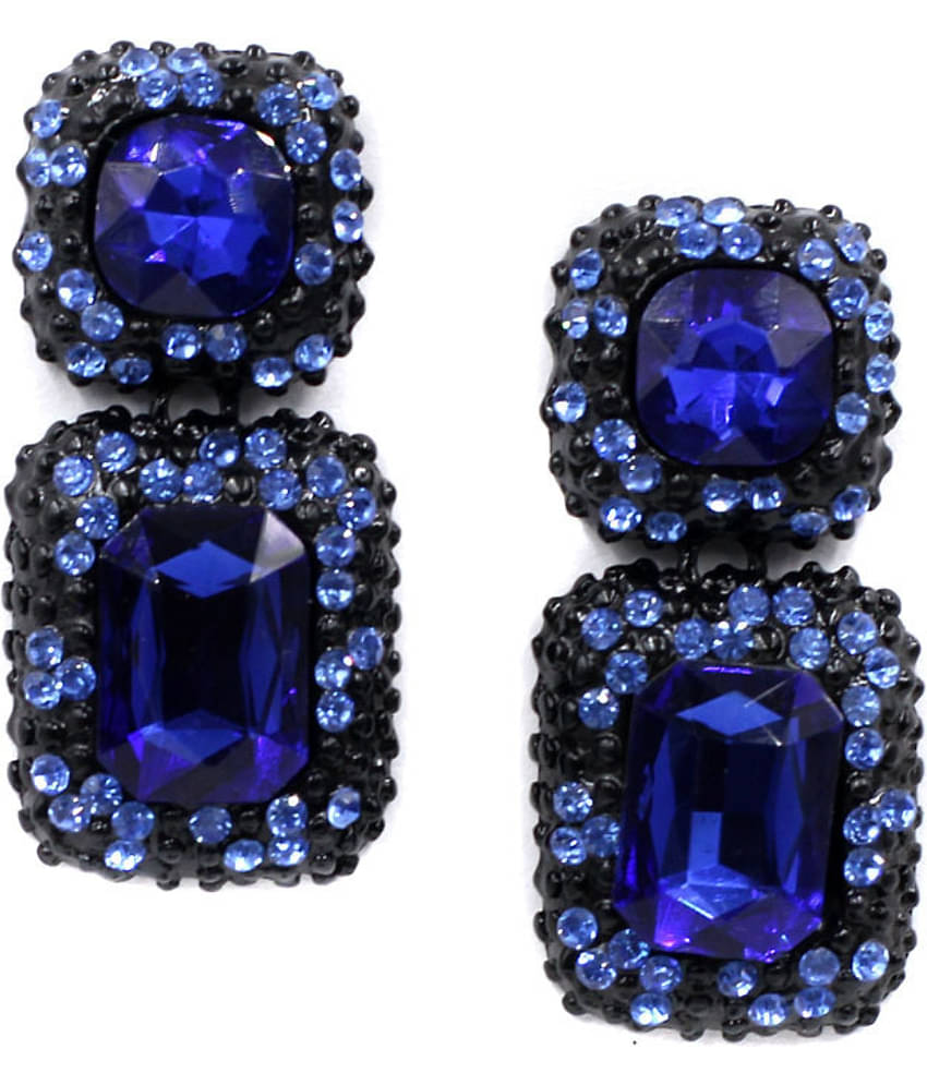 YOUBELLA Blue Danglers Earrings ( Pack of 1 )