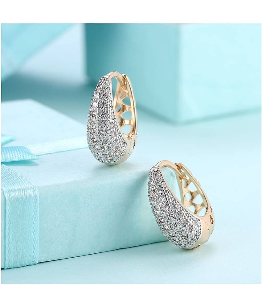 YouBella Crystal Gold Plated Jewellery stylish Latest Design Style 2 Gold Earrings for Girl's and Women's