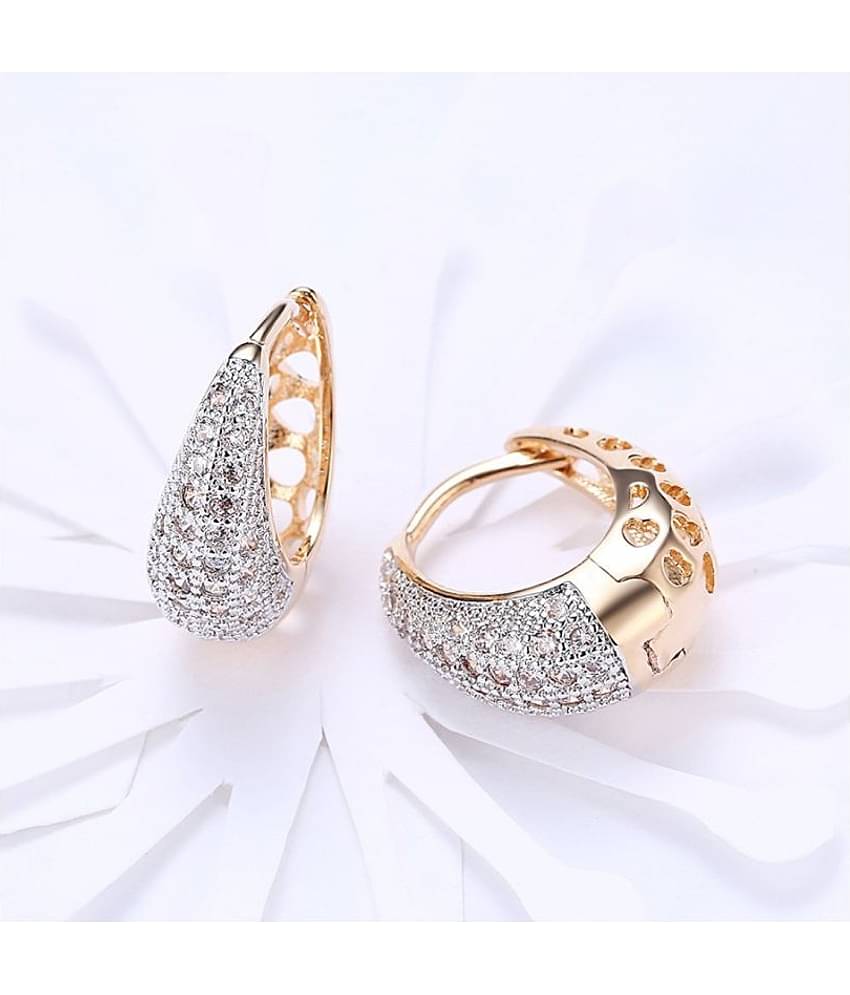 YouBella Crystal Gold Plated Jewellery stylish Latest Design Style 2 Gold Earrings for Girl's and Women's