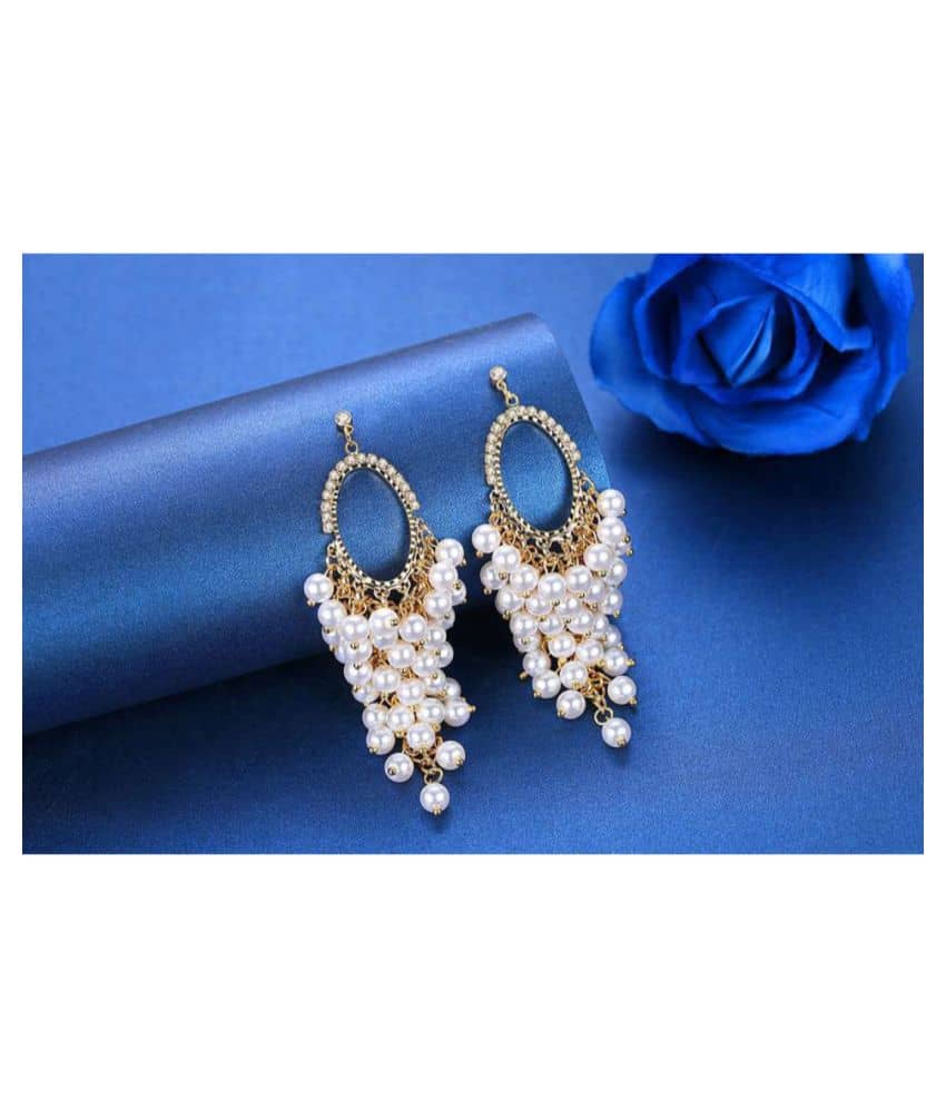 YouBella Gold Plated Crystal Earrings for Girls and Women - Earrings | Buy online on ZillyBuy
