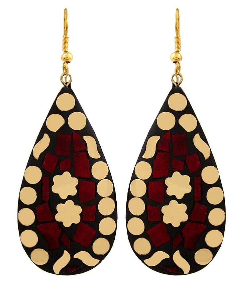     			YouBella Gold Plated Jewellery Stylish Latest Combo of Afghani Tibetan Earrings for Girl's and Women's - Combo of 6