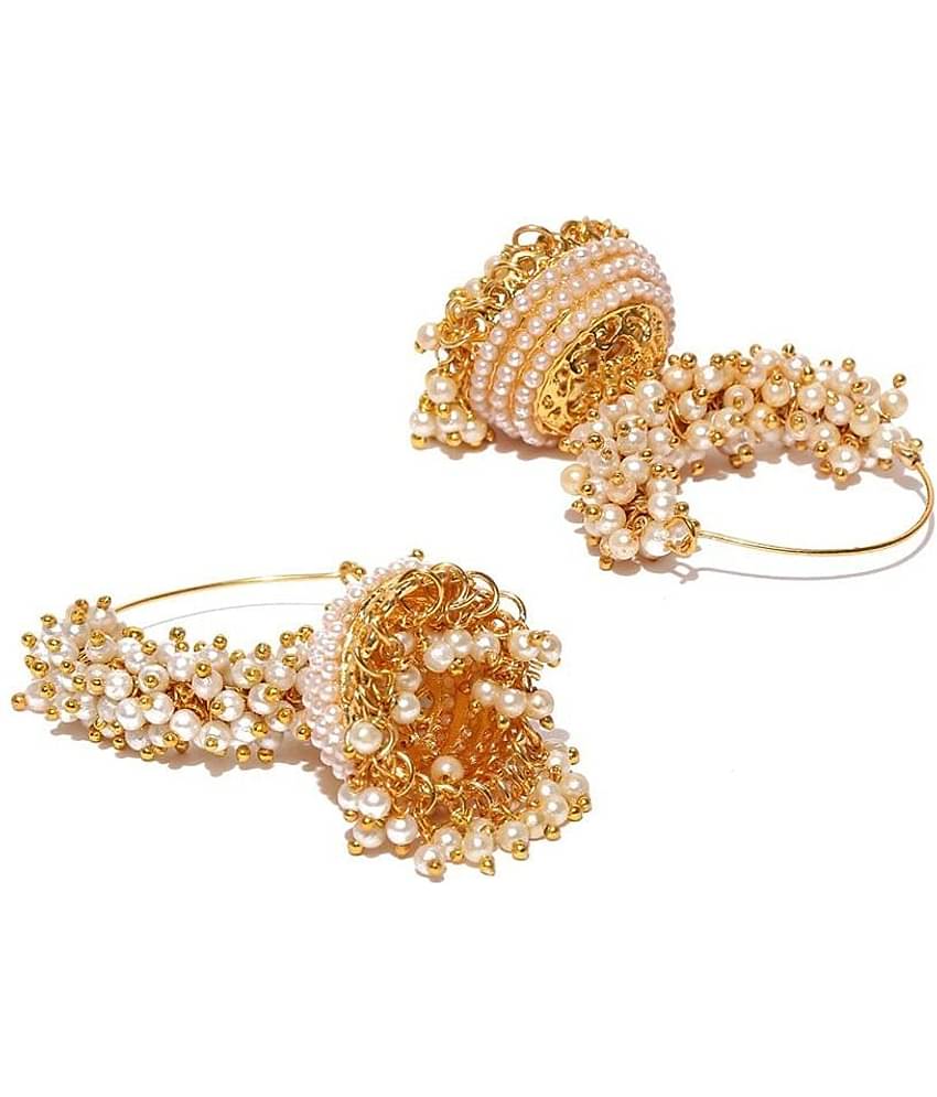 YouBella Golden Plated Hoop Earrings for Women (Golden )(YBEAR_31070)