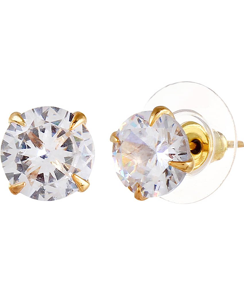 YouBella Golden Plated Hoop Earrings for Women (Golden )(YBECB_12)