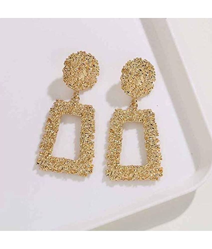 YouBella Jewellery Celebrity Inspired Handmade crystal Brass Earrings for Women (Golden )