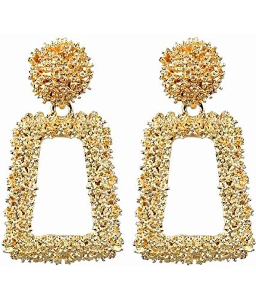 YouBella Jewellery Celebrity Inspired Handmade crystal Brass Earrings for Women (Golden )