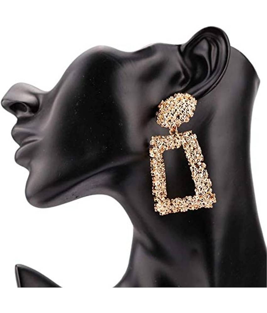 YouBella Jewellery Celebrity Inspired Handmade crystal Brass Earrings for Women (Golden )