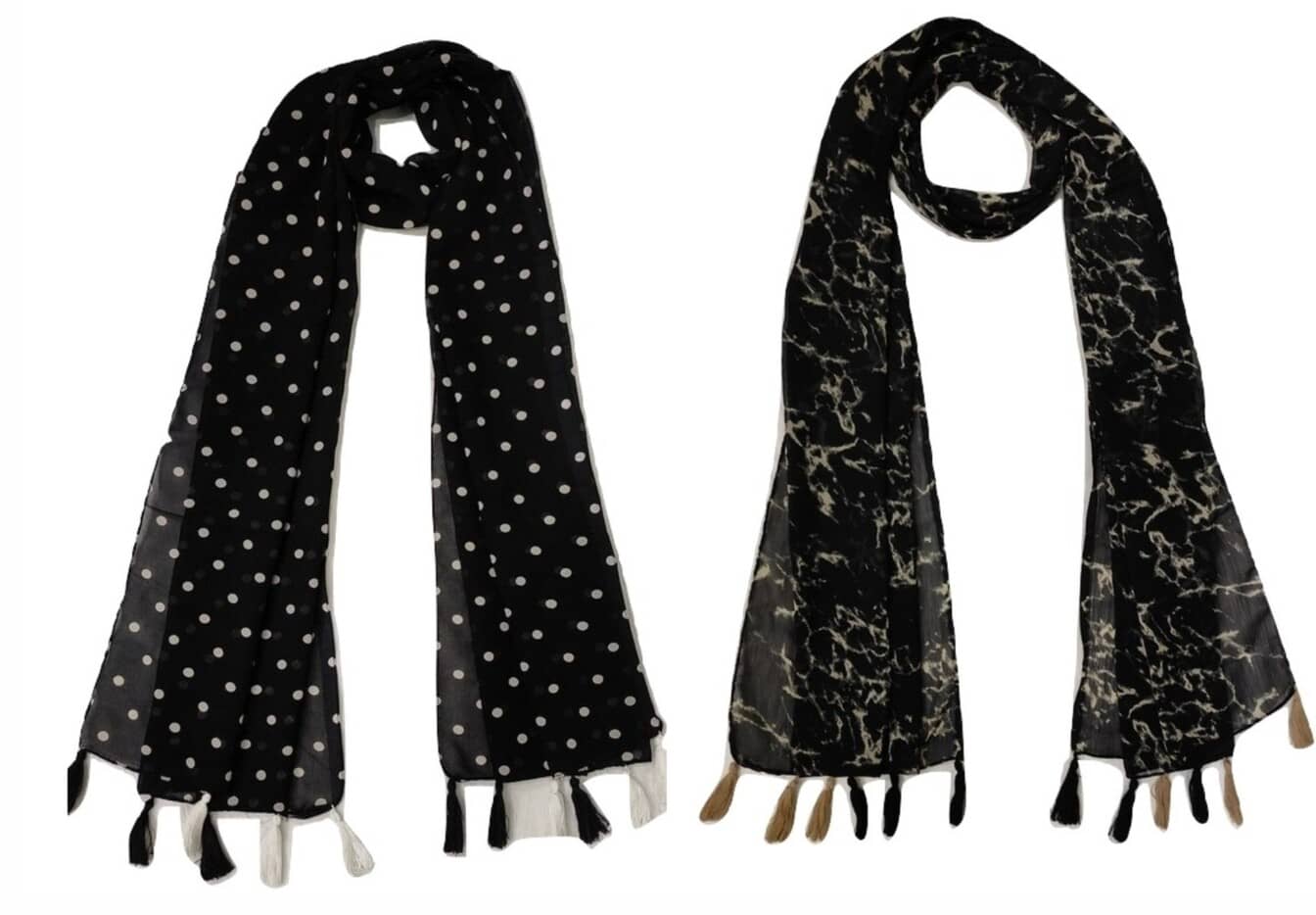 stolevilla Multi Printed Poly Cotton Yarn Stoles - Dupattas & Shawls | Buy online on ZillyBuy