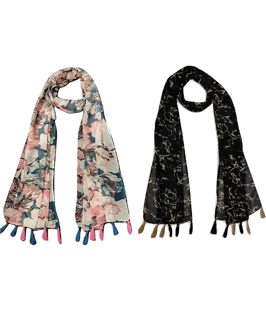 stolevilla Multi Printed Poly Cotton Yarn Stoles - Dupattas & Shawls | Buy online on ZillyBuy