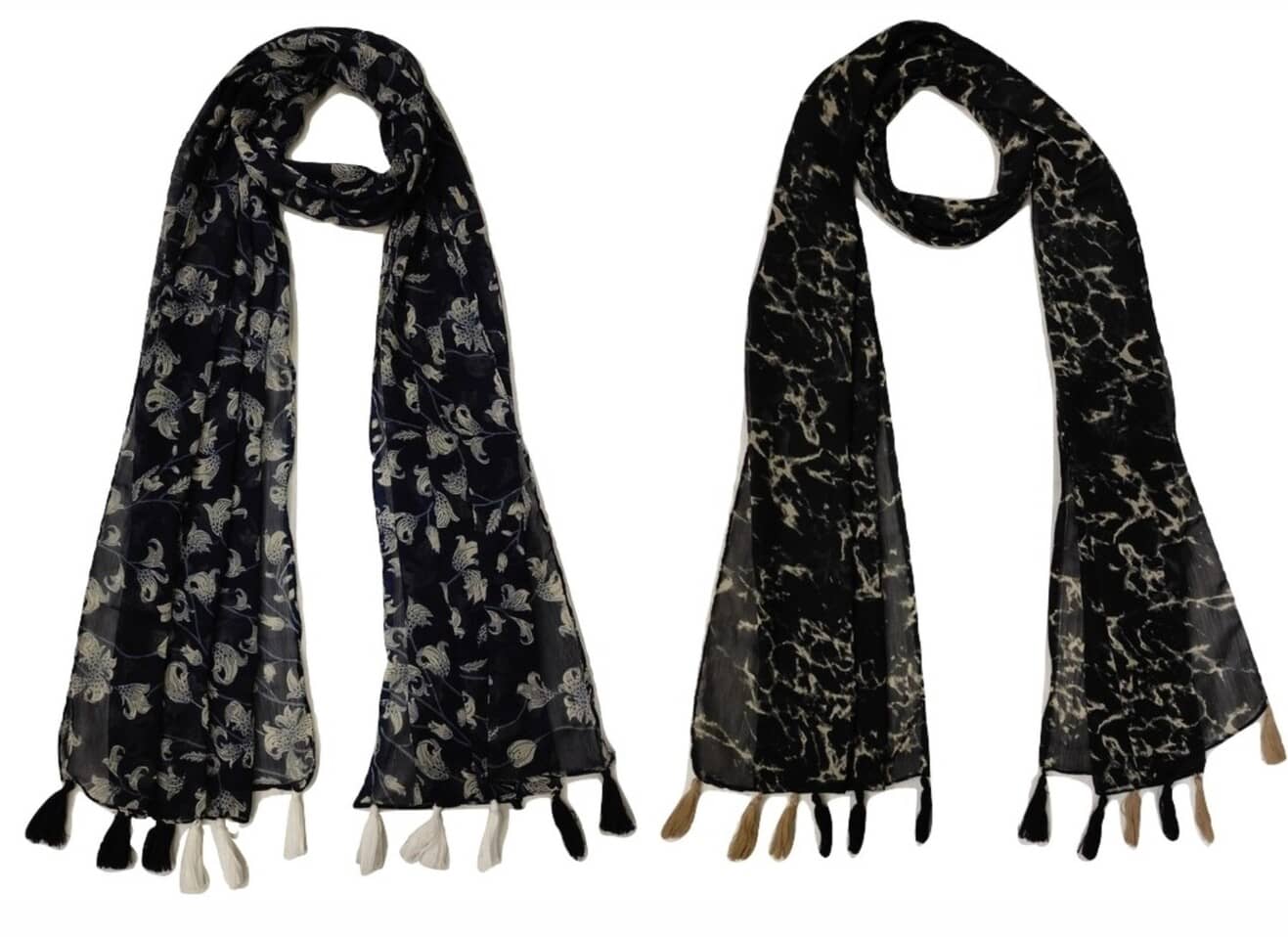 stolevilla Multi Printed Poly Cotton Yarn Stoles - Dupattas & Shawls | Buy online on ZillyBuy