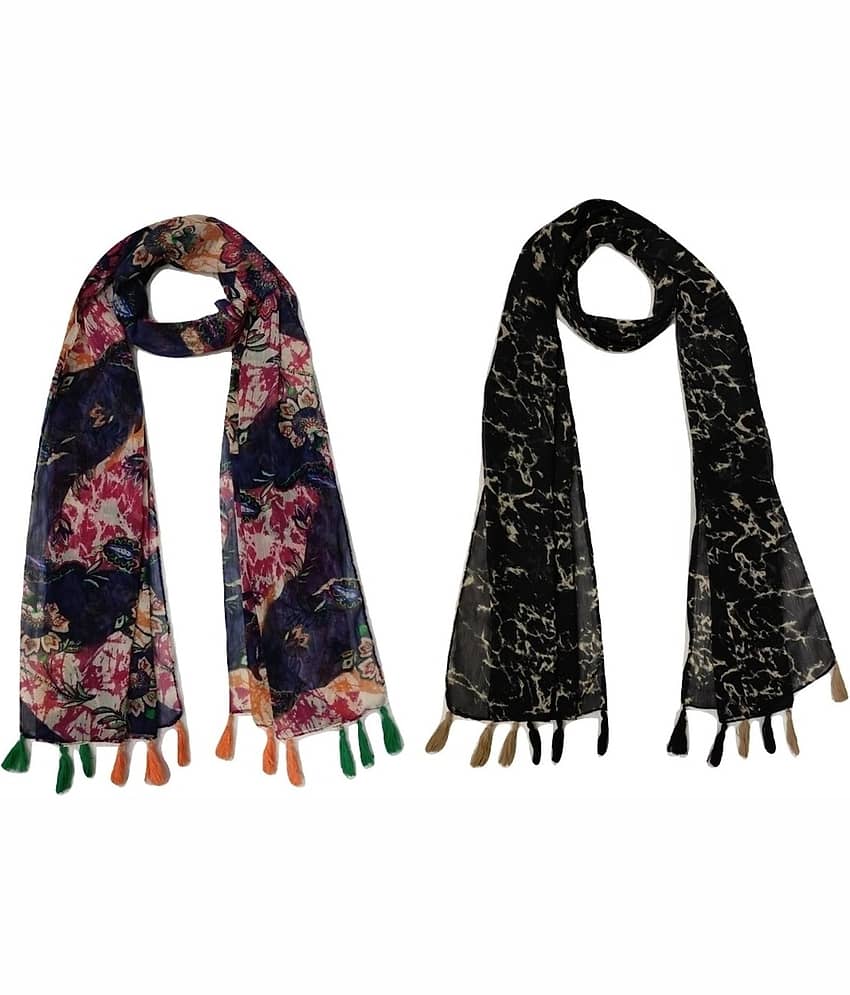 stolevilla Multi Printed Poly Cotton Yarn Stoles - Dupattas & Shawls | Buy online on ZillyBuy