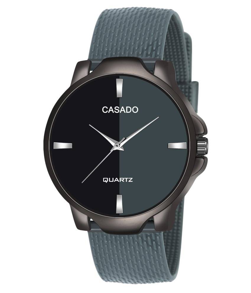     			CASADO CSD-383-BLACK-GREY Silicon Analog Men's Watch