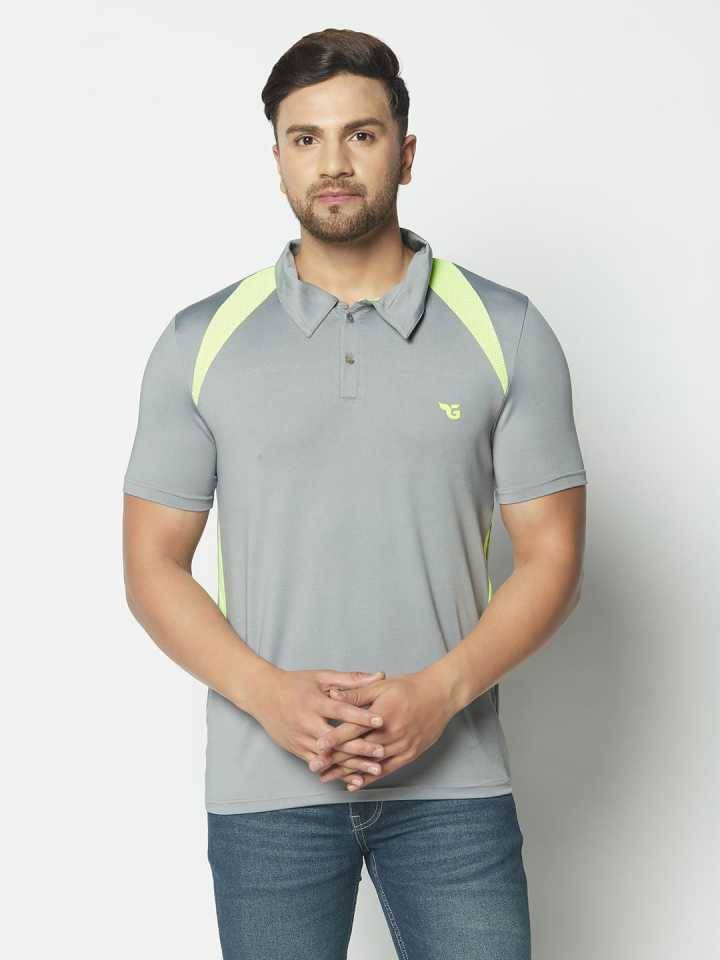     			Glito Grey Polyester T-Shirt Single Pack