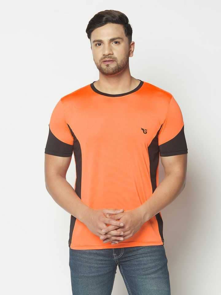 Glito - Orange Polyester Regular Fit Men's Sports T-Shirt ( Pack of 1 )