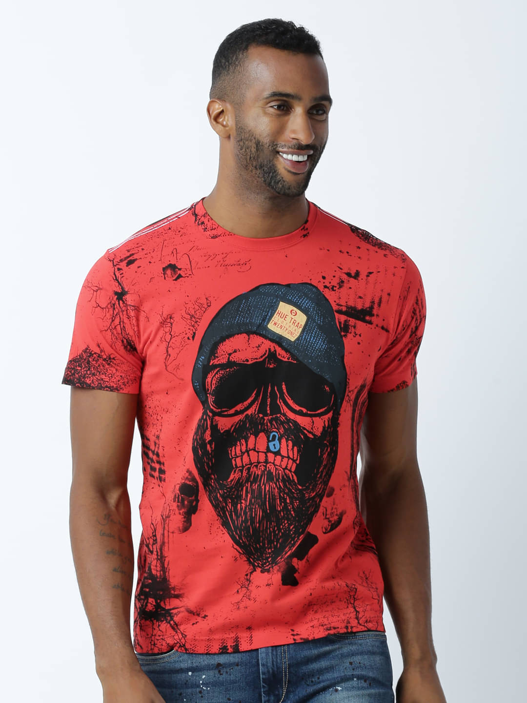     			Huetrap Pack of 1 Cotton Regular Fit Men's T-Shirt ( Red )