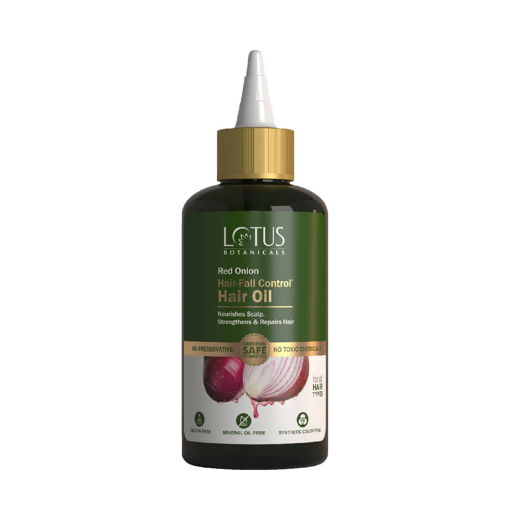     			Lotus Botanicals Red Onion Mineral Oil, Silicon & Chemical Free Hairoil 200ml (Pack of 1)